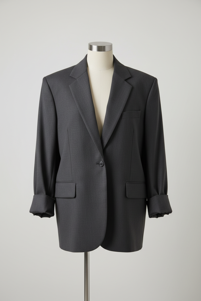 Charcoal oversized blazer