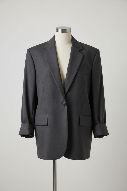 Charcoal oversized blazer